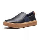 SLIP-ON MASCULINO CASUAL EM COURO AZUL - MARINHO