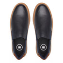 SLIP-ON MASCULINO CASUAL EM COURO AZUL - MARINHO