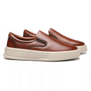 SLIP-ON MASCULINO CASUAL EM COURO MARROM - HAVANA