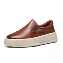 SLIP-ON MASCULINO CASUAL EM COURO MARROM - HAVANA