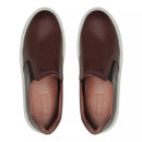 SLIP-ON MASCULINO CASUAL EM COURO MARROM - MALBEC