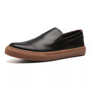 SLIP-ON MASCULINO CASUAL EM COURO PRETO - CACAU