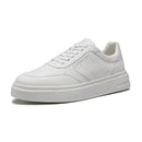 TÊNIS MASCULINO CASUAL EM COURO BRANCO COM CONFORTO